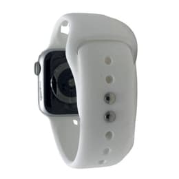 Apple Watch (Series 4) 2018 GPS + mobilná sieť 44mm - Nerezová Strieborná - Sport band Biela