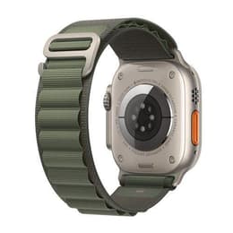 Apple Watch (Ultra) 2022 GPS 49mm - Titánová Sivá - Alpská slučka Zelená