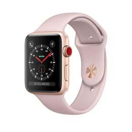 Apple Watch (Series 2) 2016 GPS 38mm - Hliníková Zlatá - Sport Loop Piesková ružová