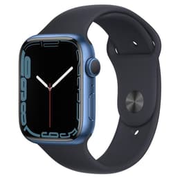 Apple Watch (Series 7) 2021 GPS + mobilná sieť 45mm - Hliníková Modrá - Sport band Čierna