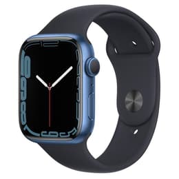 Apple Watch Series 7 (2021) GPS + mobilná sieť 45 mm - Hliníková Modrá - Sport band Čierna