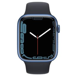 Apple Watch Series 7 (2021) GPS + mobilná sieť 45 mm - Hliníková Modrá - Sport band Čierna
