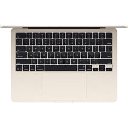 MacBook Air 13" (2025) - Apple M4 10‑core CPU a GPU 8-Core - 16GB RAM - SSD 256GB - Štandardná obrazovka - AZERTY - Francúzska