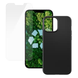 Obal iPhone 13 Pro Max a ochranný displej - Plast - Čierna