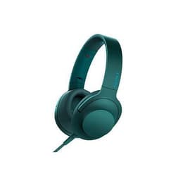 Slúchadlá Sony MDR-100AAP drôtové Mikrofón - Zelená