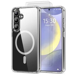 Obal Galaxy S24 a 2 ochranna obrazovky - TPU - Priehľadná