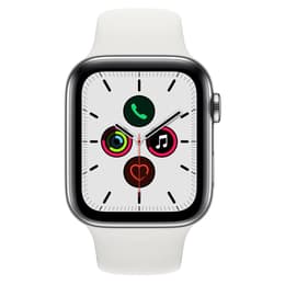 Apple Watch (Series 5) 2019 GPS + mobilná sieť 40mm - Nerezová Strieborná - Sport band Biela