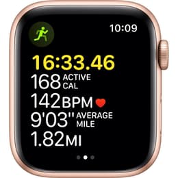 Apple Watch (Series SE) 2020 GPS 44mm - Hliníková Zlatá - Sport band Hviezdne svetlo