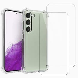 Obal Galaxy S23 FE a 2 ochranna obrazovky - TPU - Priehľadná