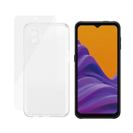 Obal Galaxy Xcover6 Pro a ochranný displej - Silikón - Priehľadná