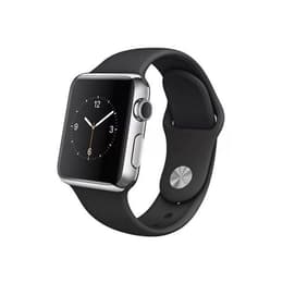 Apple Watch (Series 2) 2016 GPS 42mm - Nerezová Strieborná - Sport band Čierna
