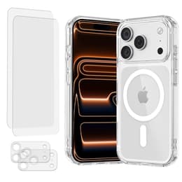 Obal Phone 17 Pro Max a 2 ochranna obrazovky - TPU - Priehľadná