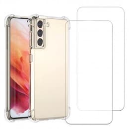 Obal Galaxy S24+ a 2 ochranna obrazovky - TPU - Priehľadná