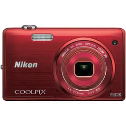 Nikon Coolpix S5200 Kompakt 16 - Červená