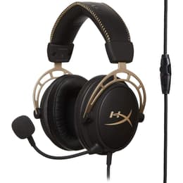 Slúchadlá Hyperx Cloud Alpha Potláčanie hluku gaming drôtové Mikrofón - Čierna/Zlatá