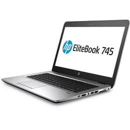 HP EliteBook 745 G4 14" (2017) - PRO A8-9600B - 8GB - SSD 128 GB QWERTY - Anglická