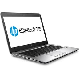 HP EliteBook 745 G4 14" (2017) - PRO A8-9600B - 8GB - SSD 128 GB QWERTY - Anglická