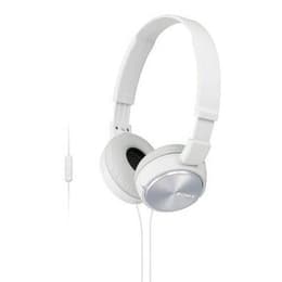 Slúchadlá Sony MDR-ZX310 drôtové Mikrofón - Biela