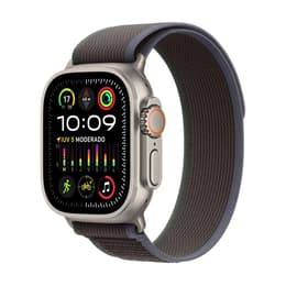 Apple Watch (Ultra) 2023 GPS + mobilná sieť 49mm - Titánová Sivá - Slučka na trase Čierna