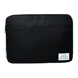 Back Market - Aktovka pre Macbook / Macbook Pro / Macbook Air (12/13/14-inch) - Mäkký polyesterový flís / 100% recyklovaný nylon - Čierna