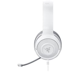 Slúchadlá Razer Kraken X gaming drôtové Mikrofón - Biela/Sivá