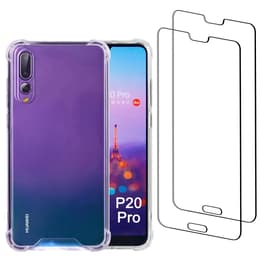 Obal Huawei P20 Pro a 2 ochranna obrazovky - Recyklovaný plast - Priehľadná