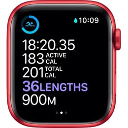 Apple Watch Series 7 (2021) - (remienok nie je súčasťou balenia) - GPS 41 mm - Červená Hliníková