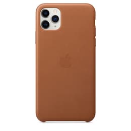 Apple Kožený obal iPhone 11 Pro Max - Koža Hnedá