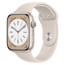 Apple Watch (Series 8) 2022 GPS 45mm - Hliníková Béžová - Milanese loop Zlatá