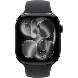 Apple Watch (2025) GPS + mobilná sieť 46 mm - Hliníková Jet Black - Sport band Čierna
