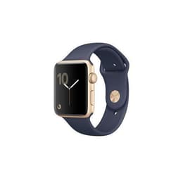 Apple Watch (Series 2) 42mm - Hliníková Zlatá - Sport Loop Polnočná modrá