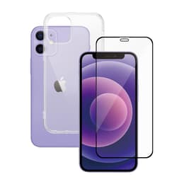 Obal 360 iPhone 12 mini a ochranný displej - TPU - Priehľadná