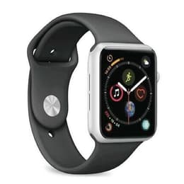Apple Watch (Series 4) 2018 GPS 44mm - Hliníková Strieborná - Sport Loop Čierna
