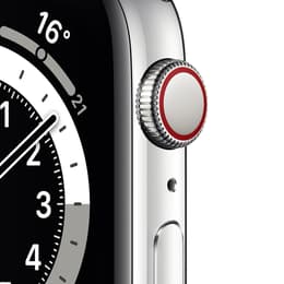 Apple Watch (Series 6) 2020 GPS 44mm - Hliníková Strieborná - Sport band Čierna