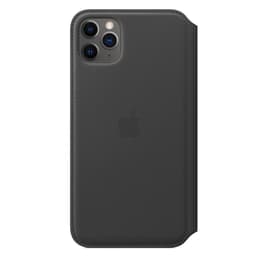 Apple Obal case iPhone 11 Pro Max - Koža Čierna