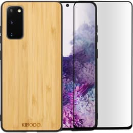 Obal Galaxy S20/S20 5G a ochranný displej - Drevo - Drevo