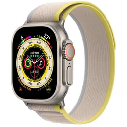 Apple Watch (Ultra) 2022 GPS + mobilná sieť 49mm - Titánová Sivá - Slučka na trase Žltá