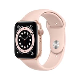 Apple Watch (Series 6) 2020 GPS 44mm - Hliníková Ružové zlato - Sport band Piesková ružová