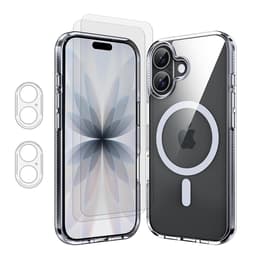 Obal iPhone 17 a 2 ochranna obrazovky - TPU - Priehľadná