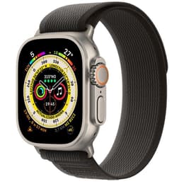 Apple Watch Ultra 2 (2023) GPS + mobilná sieť 49 mm - Titánová Prírodný titán - Slučka na trase Čierna
