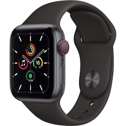 Apple Watch (Series SE) 2020 GPS + mobilná sieť 44mm - Hliníková Vesmírna šedá - Sport band Čierna