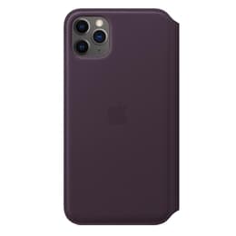 Apple Obal case iPhone 11 Pro Max - Koža baklažán