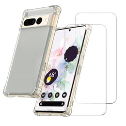 Obal Google Pixel 7 Pro a 2 ochranna obrazovky - TPU - Priehľadná