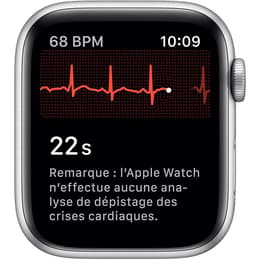 Apple Watch (Series 5) 2019 GPS + mobilná sieť 44mm - Hliníková Strieborná - Sport Loop Biela
