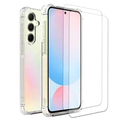 Obal Galaxy A56 a 2 ochranna obrazovky - TPU - Priehľadná