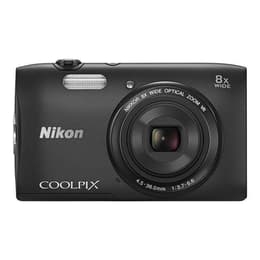 Nikon Coolpix S3600 Kompakt 20 - Čierna