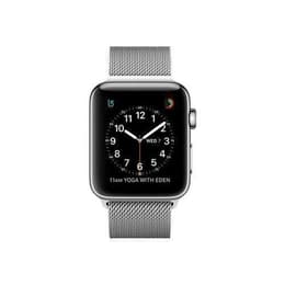 Apple Watch (Series 3) 2017 GPS + mobilná sieť 38mm - Nerezová Hliníková - Milánsky Strieborná
