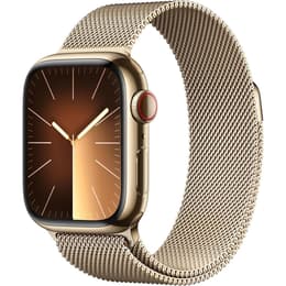 Apple Watch () 2023 GPS + mobilná sieť 45mm - Nerezová Zlatá - Milanese loop Zlatá