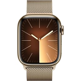 Apple Watch Series 9 (2023) GPS + mobilná sieť 45 mm - Nerezová Zlatá