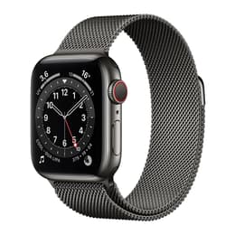 Apple Watch Series 6 (2020) GPS + mobilná sieť 40 mm - Titánová Vesmírna čierna - Sport band Čierna